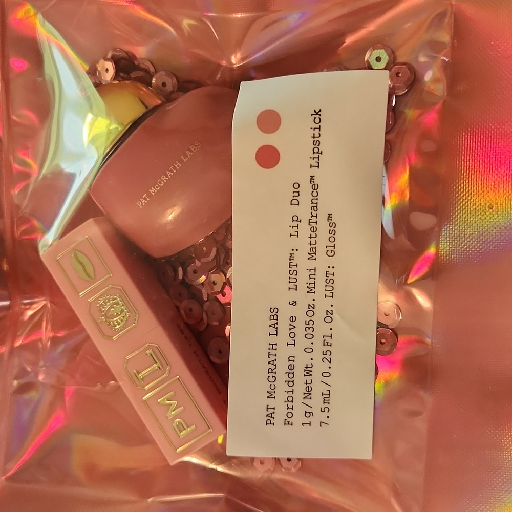 Pat McGrath Labs Forbidden Love & Lust Lip Duo Lipstick & Gloss New - Picture 4 of 5